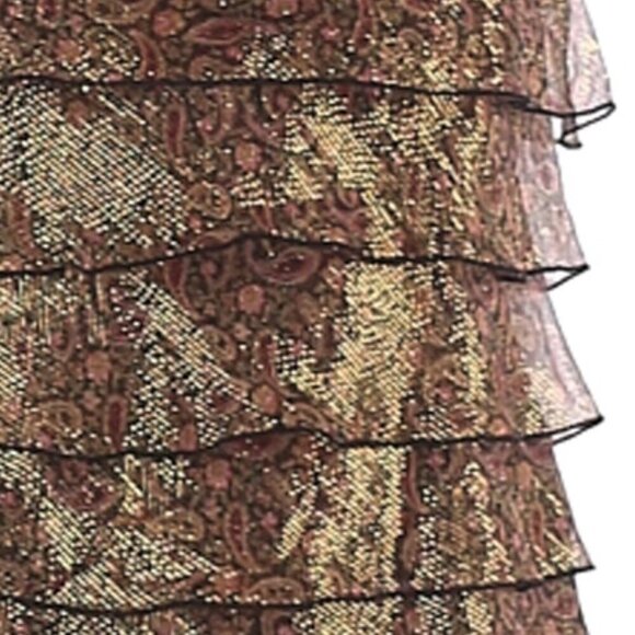 Adrianna Paisley metallic silk Cocktail Dr… - Picture 7 of 8